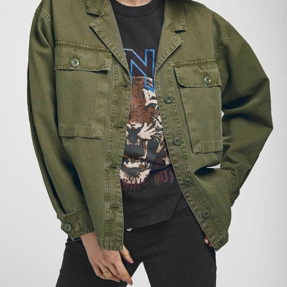 Anine Bing Jackets & Blazers - Anine Bing Green Sawyer Jacket